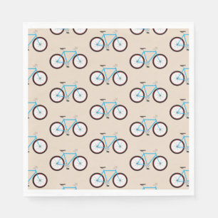 Bicycle Bike Pattern Party  Napkin
