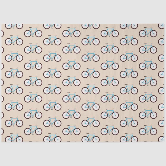 Bicycle Bike Pattern Tissue Paper (Front)