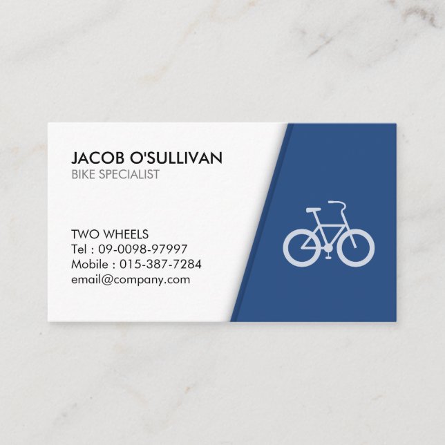 Bicycle Bike Repair Cyclist Business Card (Front)