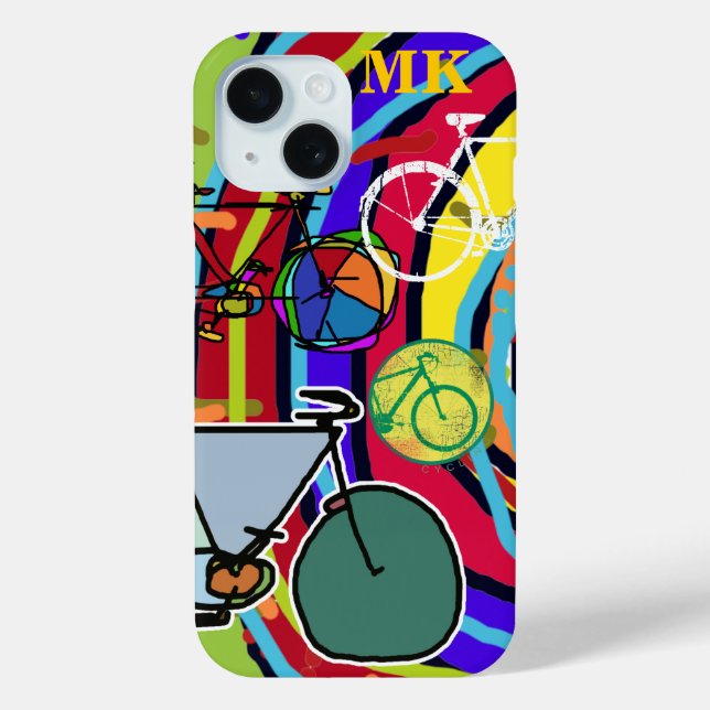 Bicycle bikes cyclist cool colorful Case-Mate iPhone case (Back)
