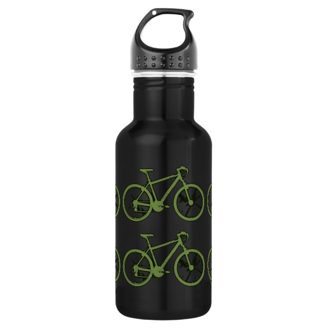 bicycle - biking + bike 532 ml water bottle (Front)