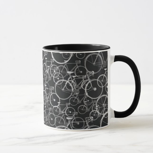 bicycle - biking + bike mug (Right)