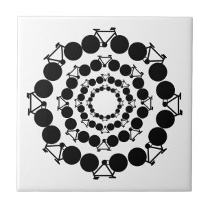 bicycle - biking + bike tile