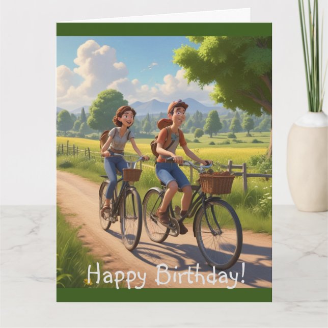 Bicycle Birthday Card (Front)