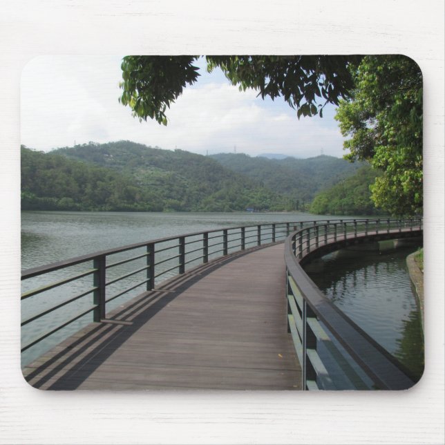 Bicycle Bridge Over Water Mouse Pad (Front)