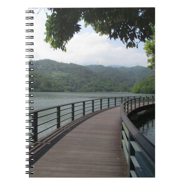Bicycle Bridge Over Water Notebook (Front)