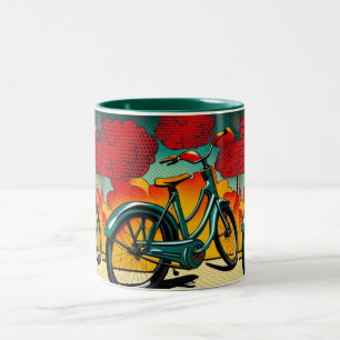Bicycle Brilliance Two-Tone Coffee Mug