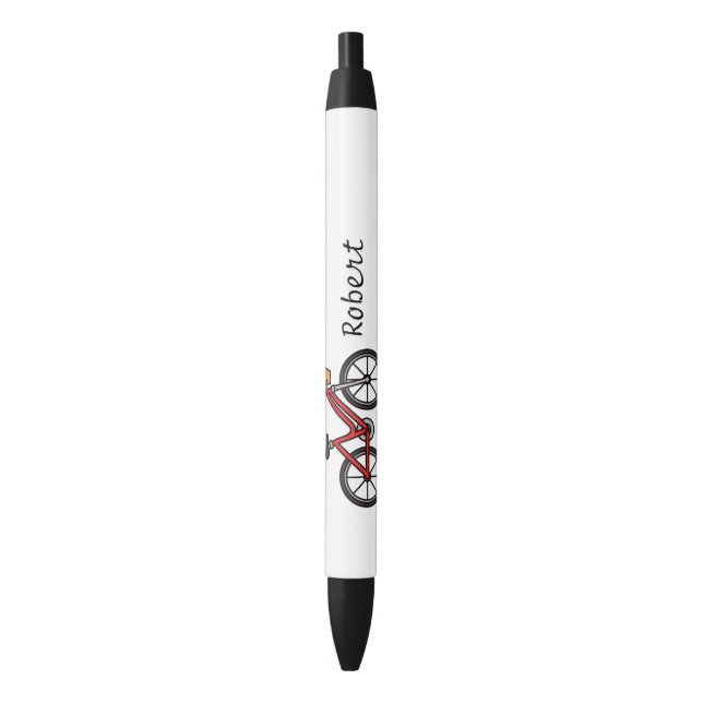 Bicycle Buddy -Personalized Cycling Bike Black Ink Pen (Front Vertical)