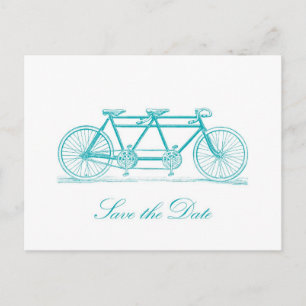Bicycle Built For Two Save the Date Postcard