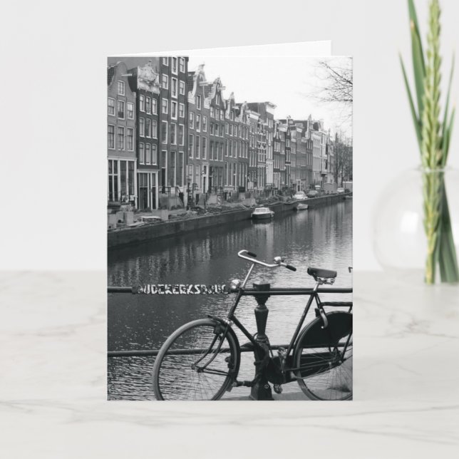 Bicycle by Canal Card (Front)