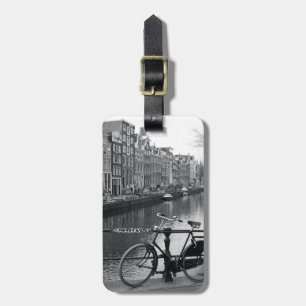 Bicycle by Canal Luggage Tag