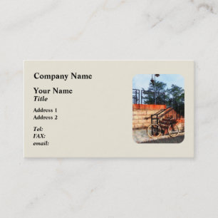 Bicycle by Train Station Business Card