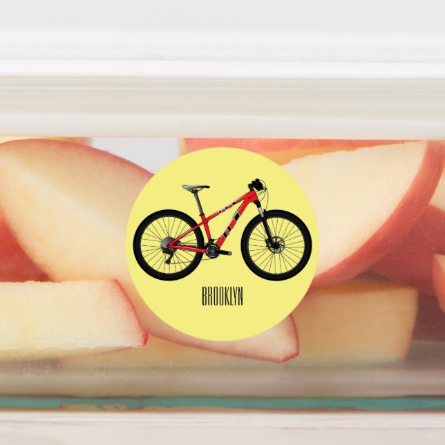 Bicycle cartoon illustration (Affixed)