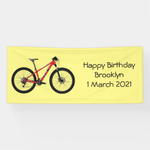 Bicycle cartoon illustration banner