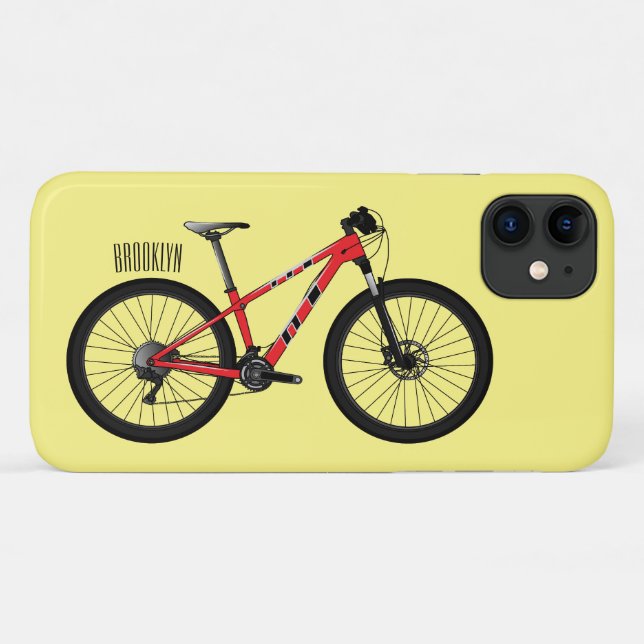 Bicycle cartoon illustration Case-Mate iPhone case (Back (Horizontal))