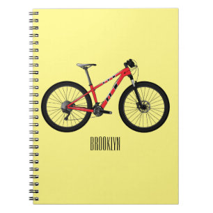 Bicycle cartoon illustration notebook