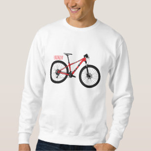Bicycle cartoon illustration sweatshirt