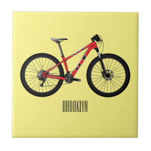 Bicycle cartoon illustration tile