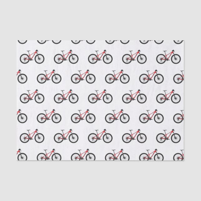 Bicycle cartoon illustration tissue paper (Front)