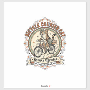 Bicycle Courier Cat Bicycle Courier Cat Vintage Ve