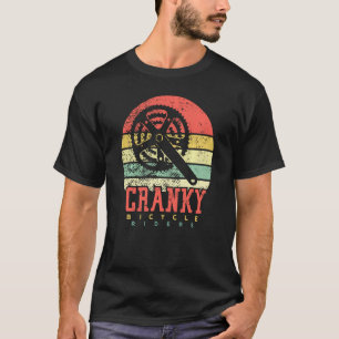 Bicycle Cranky Retro Vintage  For Cycling Lovers R T-Shirt