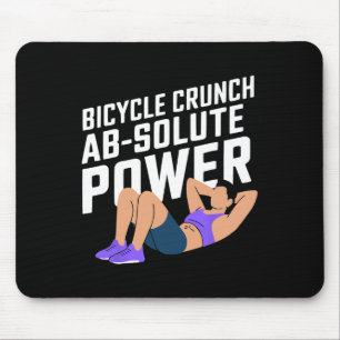 Bicycle Crunch Exercise Bodybuilding Fitness Worko Mouse Pad