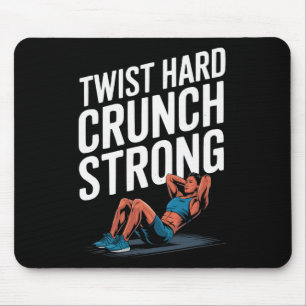Bicycle Crunch Exercise Bodybuilding Fitness Worko Mouse Pad
