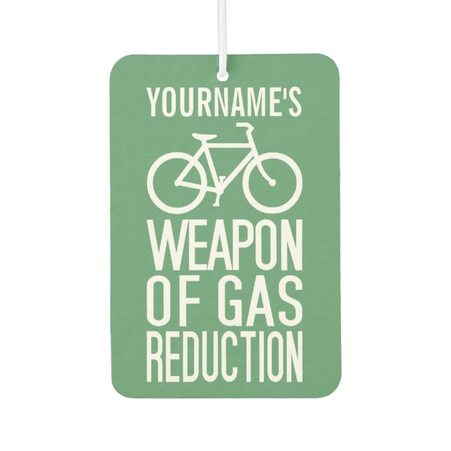 Bicycle custom name & colour air freshner freshener (Front)