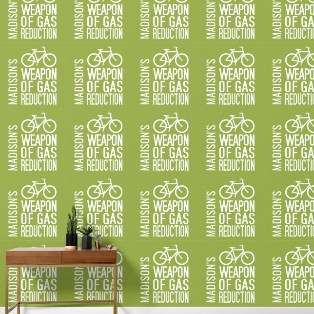 Bicycle custom name & colour wallpaper (Hallway)