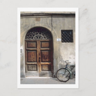Bicycle Cycle Bicycling Cycling Italy Building Postcard