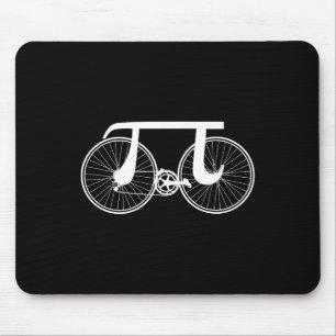 Bicycle Cycling Pi Day Pun Funny March 14 3.14  Mouse Pad