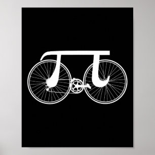 Bicycle Cycling Pi Day Pun Funny March 14 3.14  Poster