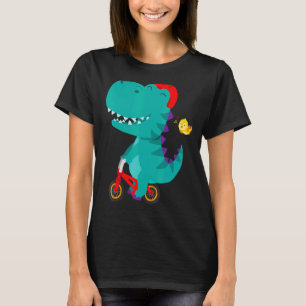 Bicycle Dinosaur Riding Bike Bicycle Cycling Toddl T-Shirt