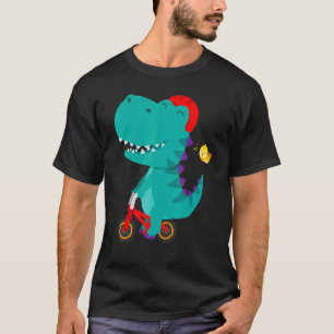 Bicycle Dinosaur Riding Bike Bicycle Cycling Toddl T-Shirt