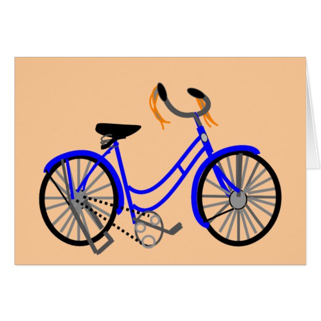 Bicycle Drawing, 1950's Style (Front Horizontal)