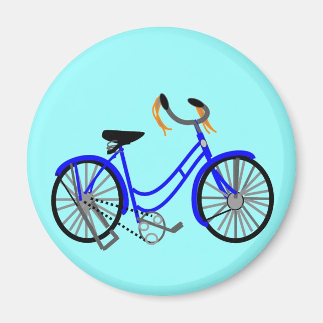 Bicycle Drawing, 1950's Style Magnet (Front)