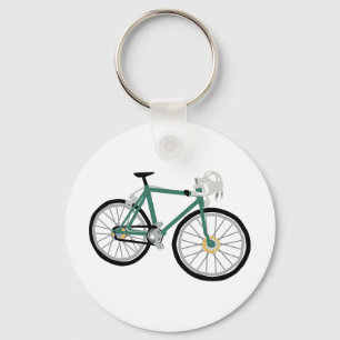 Bicycle drawing keychain