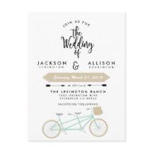 Bicycle Duo Wedding Invite