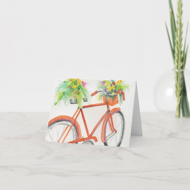 Bicycle Flower Box Card (Front)