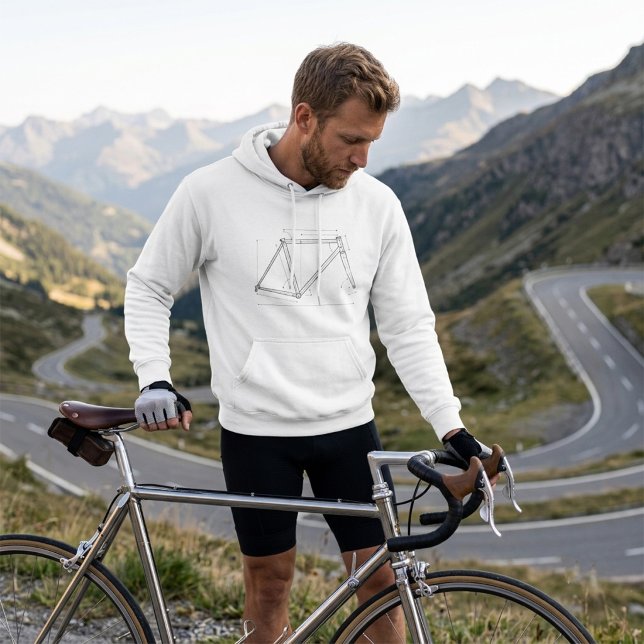 Bicycle Frame Geometry Diagram  Hoodie (Creator Uploaded)