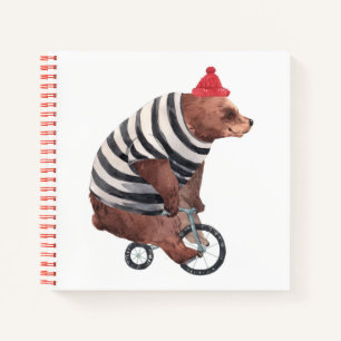 Bicycle Fun Bear Notebook