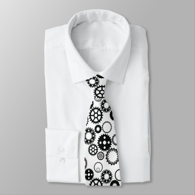 Bicycle Gear Chainring Neck Tie for Women & Men (Tied)