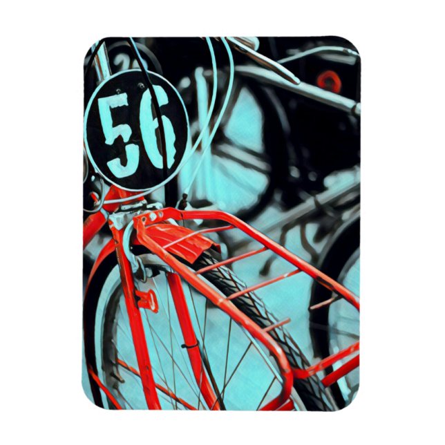Bicycle gifts for her magnet (Vertical)