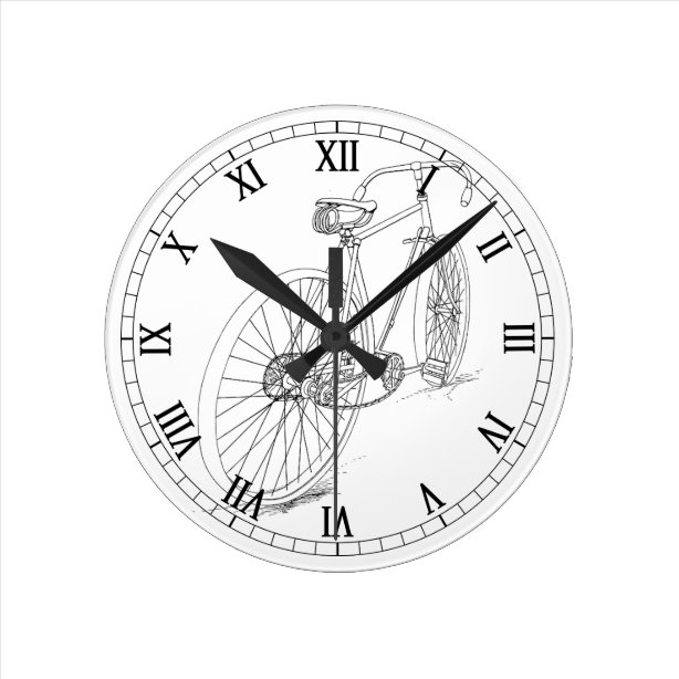 Vintage Bicycle Wall Clocks Zazzle.ca