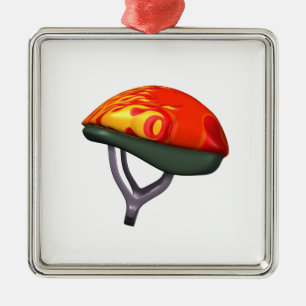 Bicycle Helmet Metal Ornament