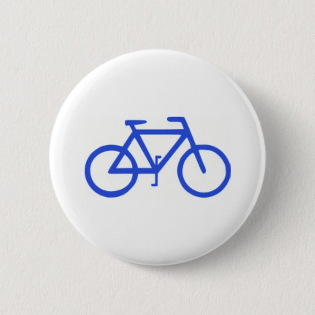 Bicycle Icon 2 Inch Round Button (Front)