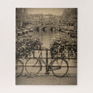 Bicycle in Amsterdam - 16x20 - 520 pcs Jigsaw Puzzle