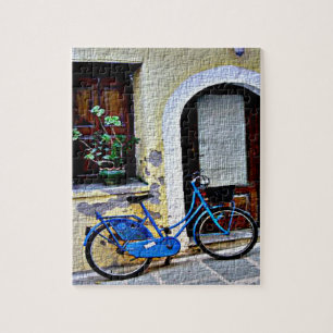 Bicycle In Crete Jigsaw Puzzle