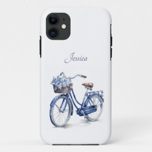 Bicycle in Delft Blue customizable iPhone 11 Case