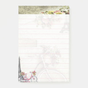 Bicycle in Paris Post-it Notes